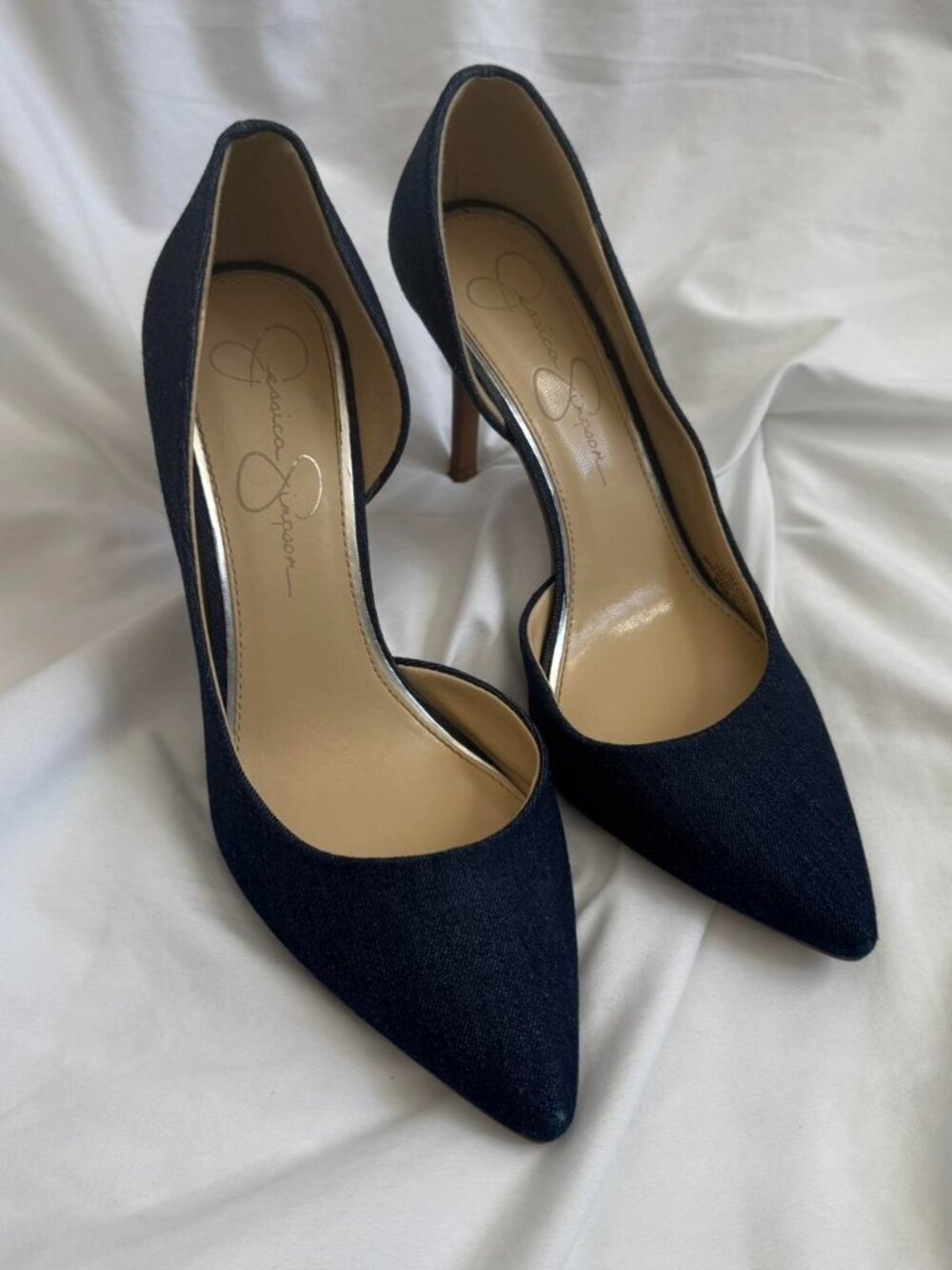 Jessica Simpson Women's Navy and Blue Courts
